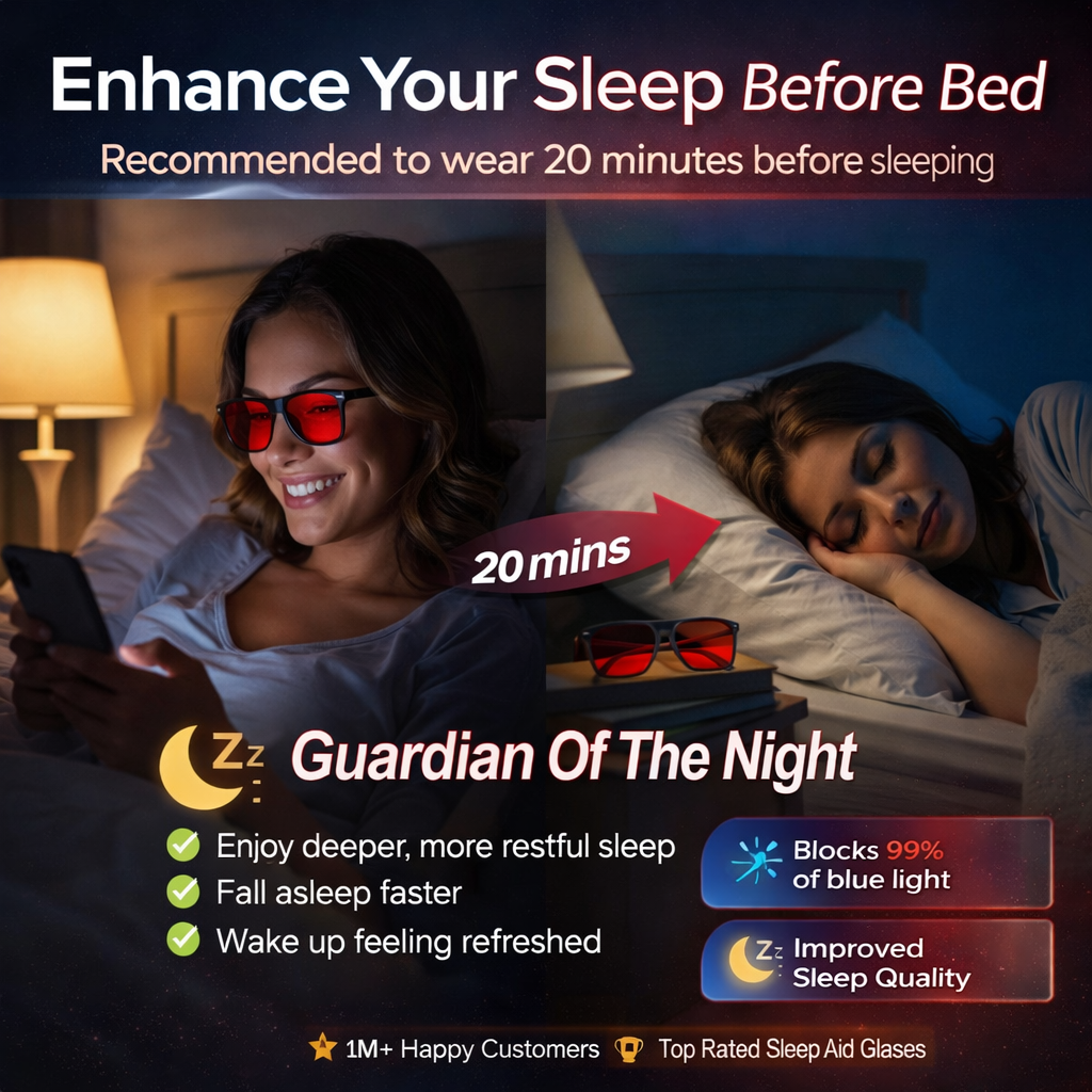 Anti-blue Light UV Protection Red Light Glasses