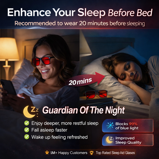 Anti-blue Light UV Protection Red Light Glasses