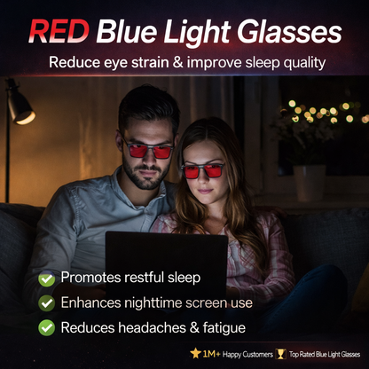 Anti-blue Light UV Protection Red Light Glasses